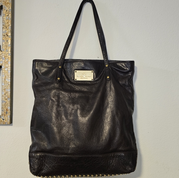 Rebecca Minkoff Studded Dk.Leather Handbag EUC - Picture 7 of 9
